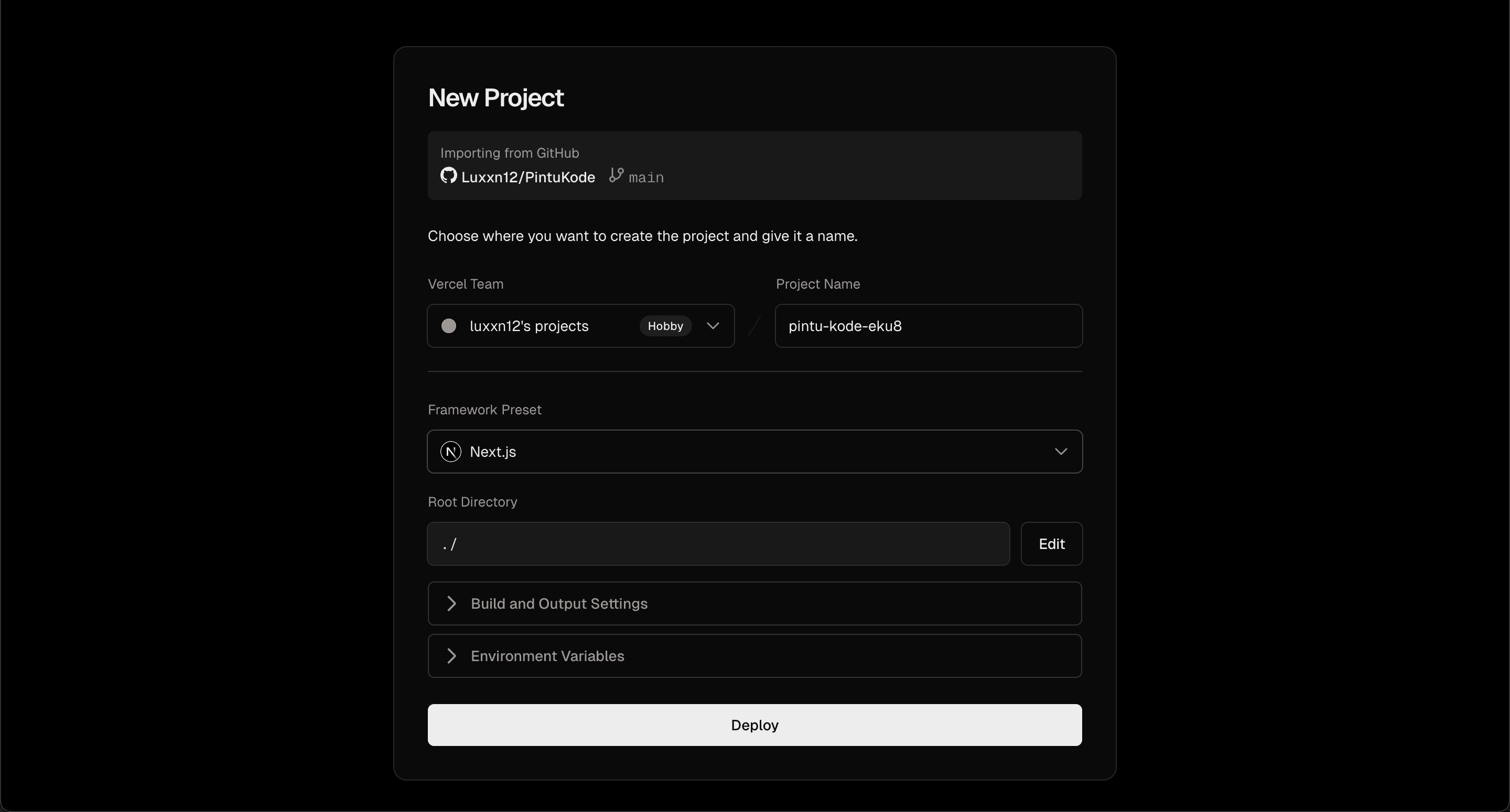 Config Project